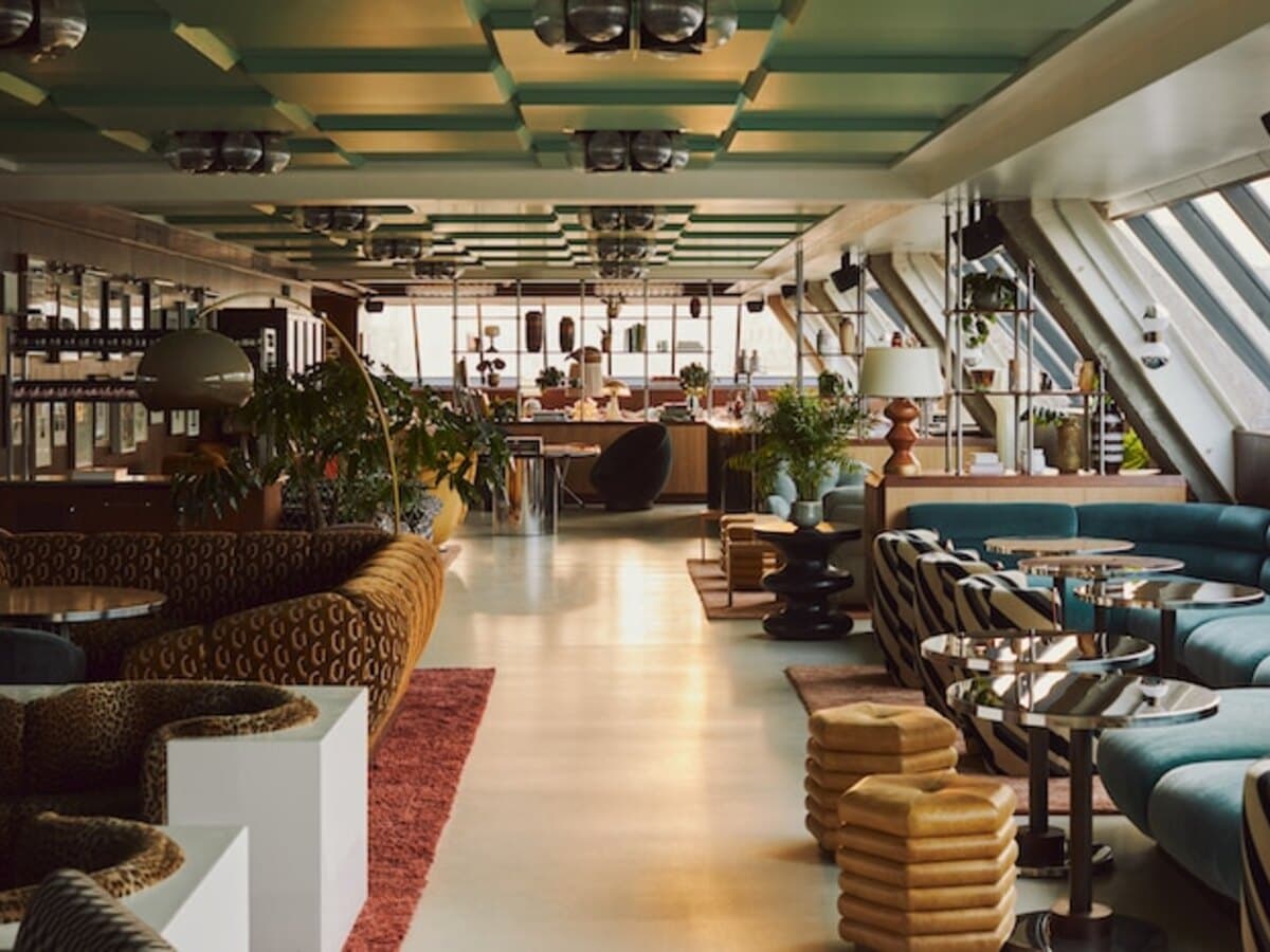 The bar at Soho House Manchester.